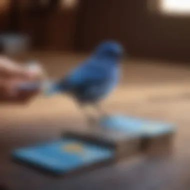 Visual representation of balance checking methods for the Bluebird card