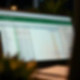 Visual representation of a well-organized Excel database