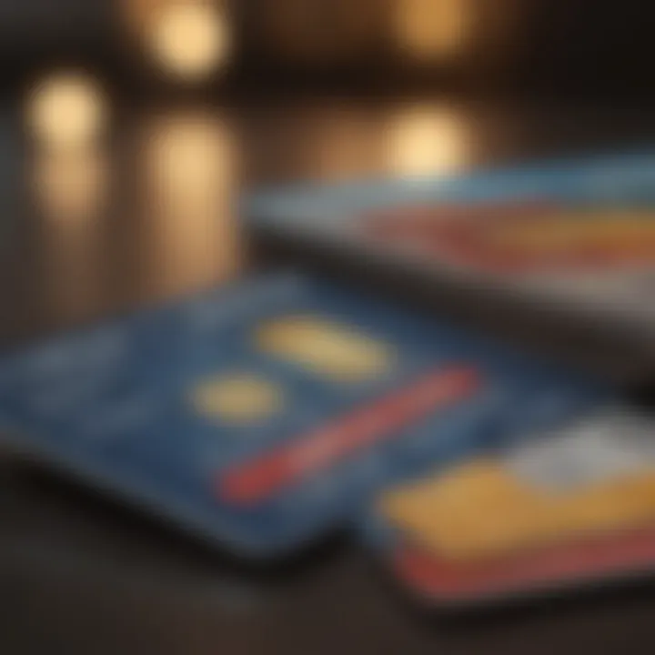 Visual representation of credit card interest rates