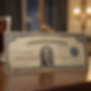 Presenting a United States Treasury Check United States Treasury Check being presented at a financial institution