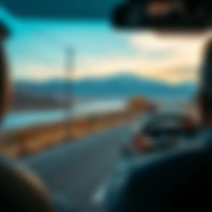 A Scenic Journey in an Electric Vehicle Scenic road trip with electric vehicle