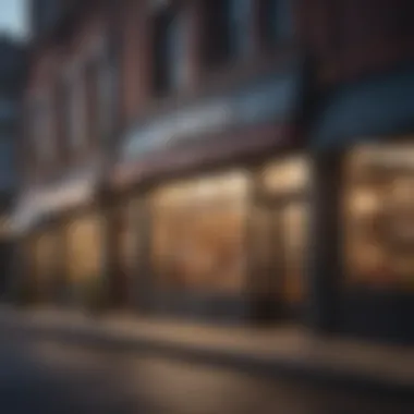 Diverse storefronts representing various businesses