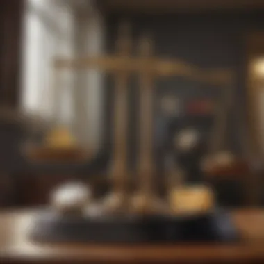 Legal Scales and Minimum Wage Legal scales representing minimum wage laws