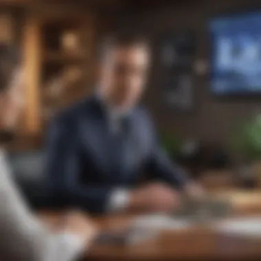 Enhancing Business Credibility A confident entrepreneur presenting their business to a group