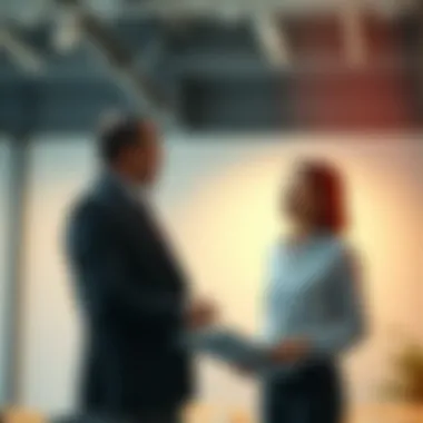 Mentorship and Career Growth A professional discussing career growth strategies with a mentor