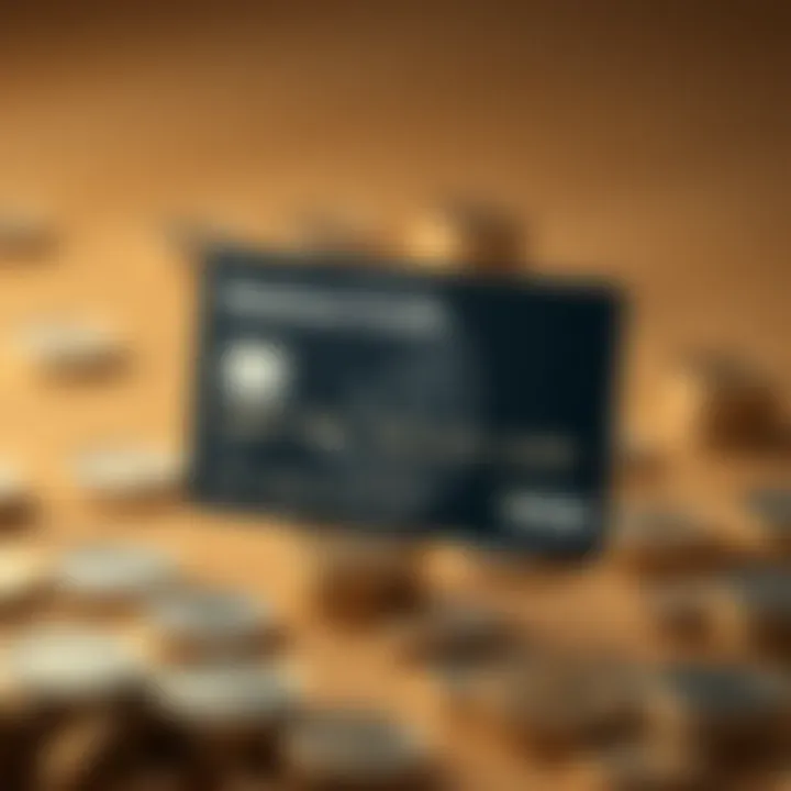 A business credit card with a unique design showcasing financial freedom