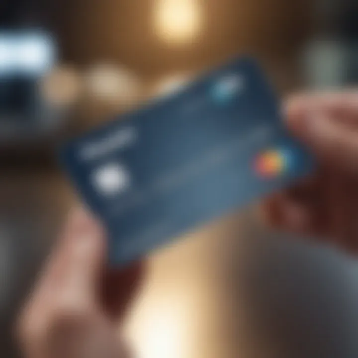 Illustration of a PayPal prepaid card with a digital wallet concept