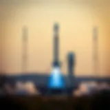 A stunning view of Blue Origin's New Shepard rocket during launch.