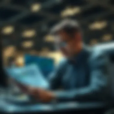 Strategic Insights for Aerospace Investors An investor analyzing data and trends in the aerospace market.