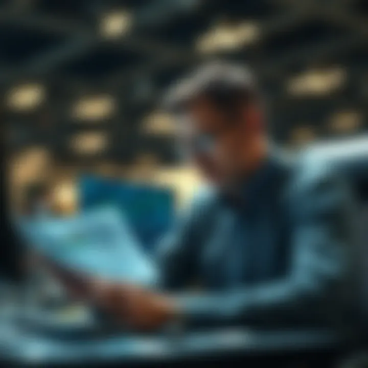Strategic Insights for Aerospace Investors An investor analyzing data and trends in the aerospace market.