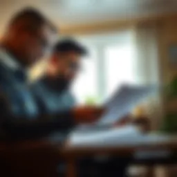 A homeowner reviewing appraisal documents