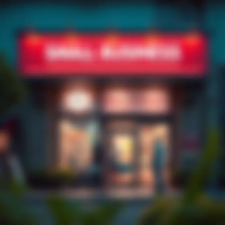 A vibrant small business storefront attracting customers