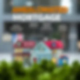 Conceptual illustration of amalgamated mortgages showcasing various loan types.