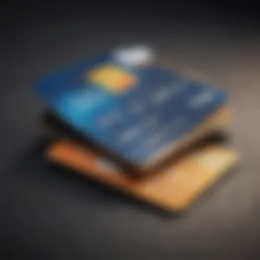 Conceptual illustration of duplicate credit cards