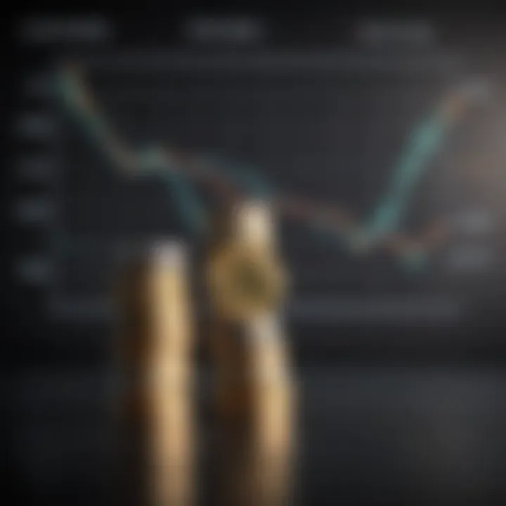 Graph illustrating compound interest growth over time with ETF investments