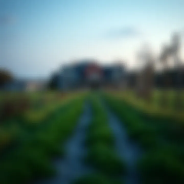 A pathway leading to a future home on a rented property
