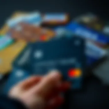 Visual representation of credit card types highlighting show card credit cards